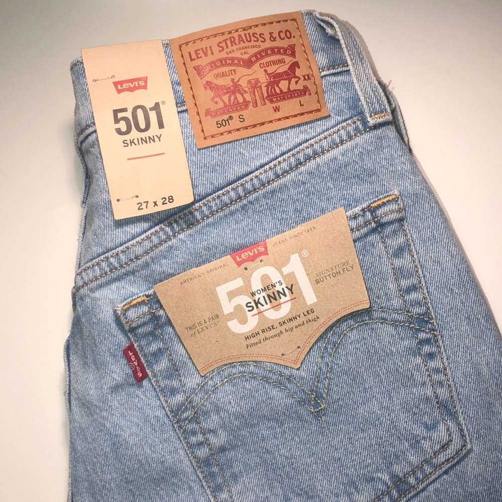 BNWT LEVI STRAUSS 501 SKINNY JEANS